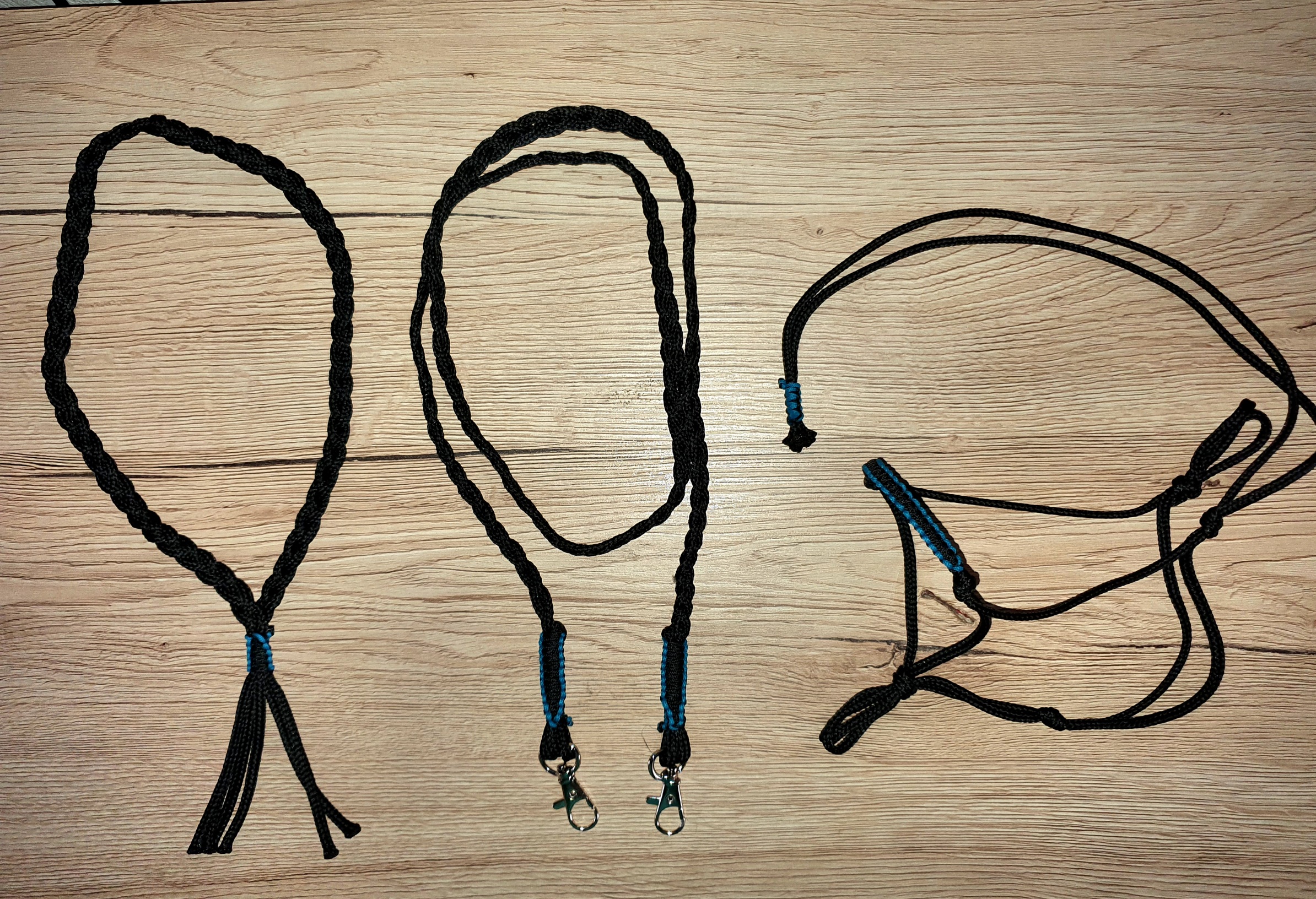 Hobby Horse - Provazový set - černý, modročerný oplet