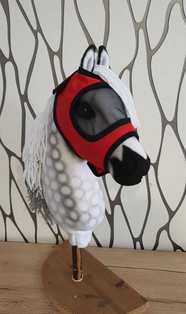 Hobby Horse - Maska proti hmyzu, červená, černé olemování