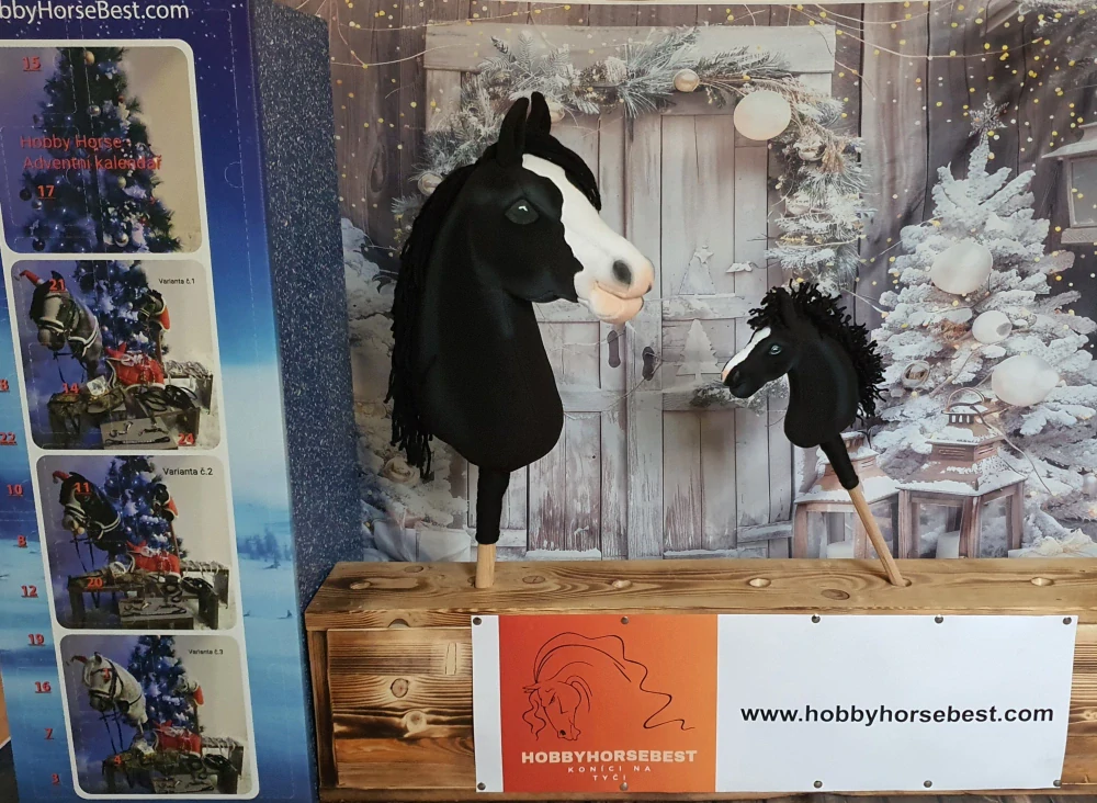 Hobby Horse - Adventní kalendář - Var.2, kobyla s hříbětem Holandského teplokrevníka