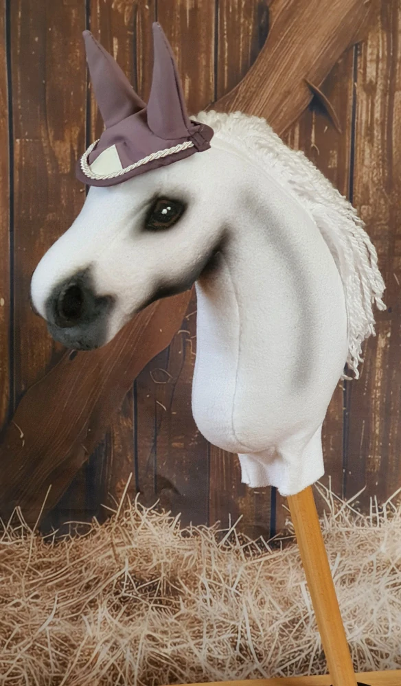 Pony - Závodní čabraka, šedá, bílé olemování