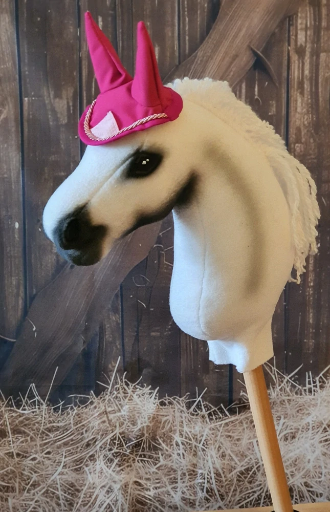 Pony - Závodní čabraka, růžová, světle růžové olemování