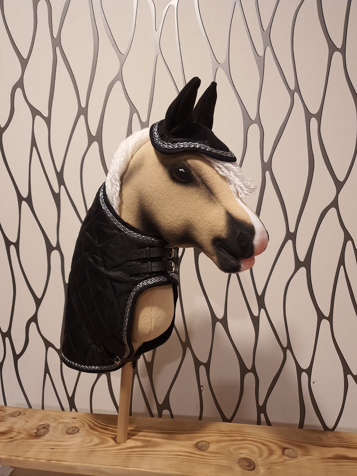 Hobby Horse - Čabraka a deka, černá , stříbrné olemování