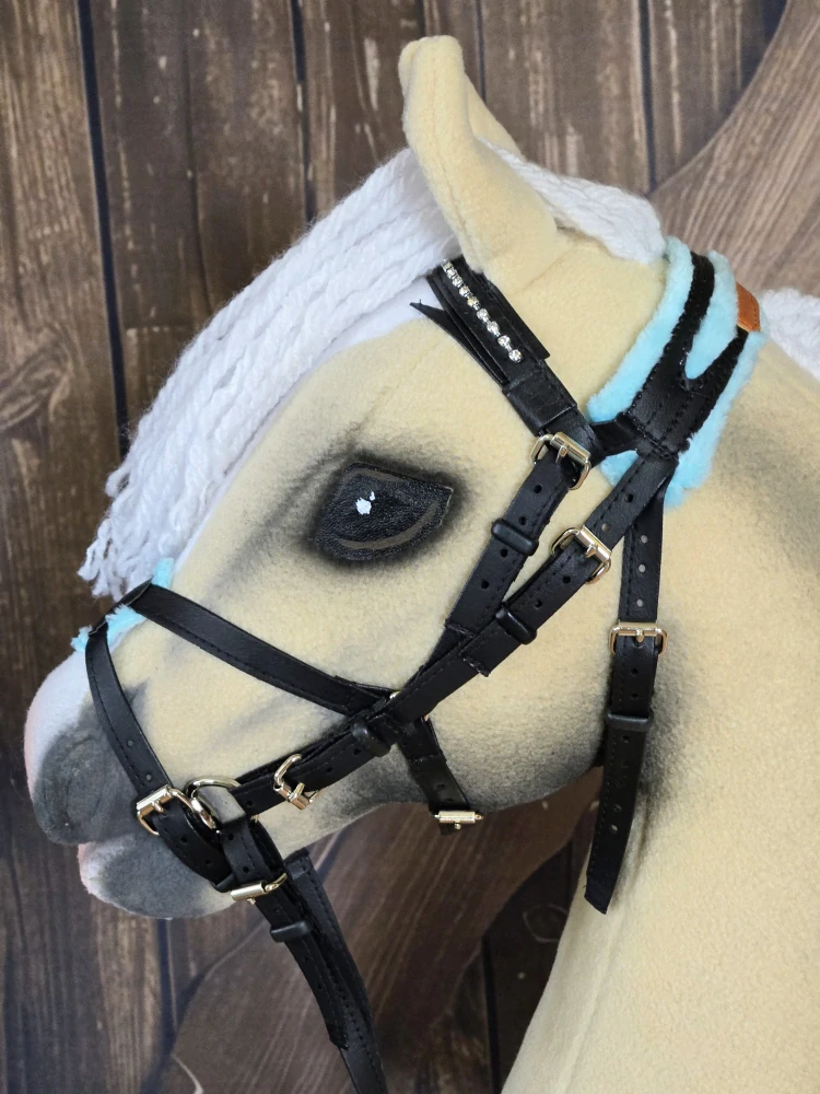 Hobby Horse - Mexická uzdečka (var.3), modrý beránek