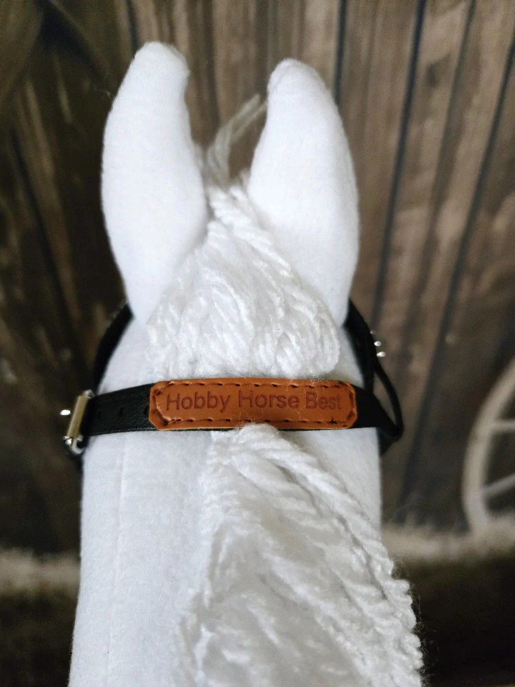 Bezudidlová uzdečka pro Hobby Horse – černá z koženky, velikost PONY