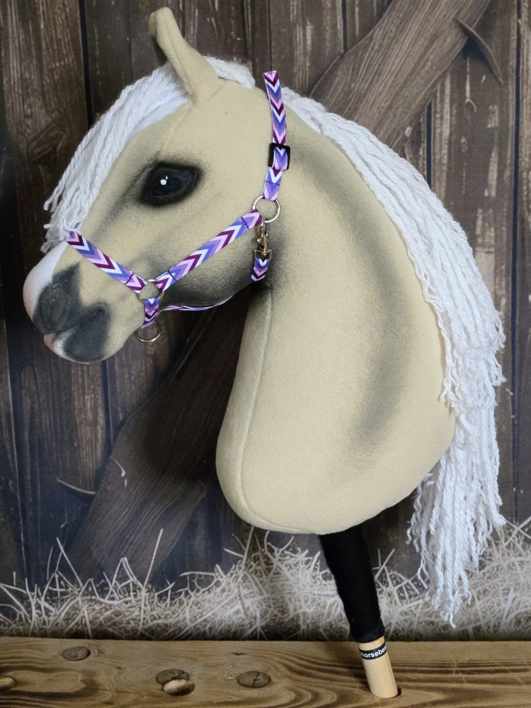 Hobby Horse - stájová ohlávka, fialový vzor
