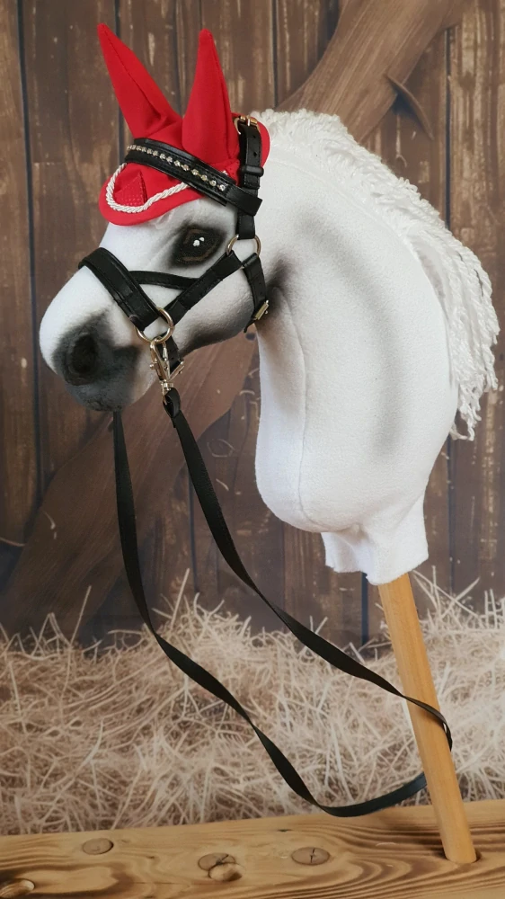 Pony - Závodní čabraka, červená, bílé olemování