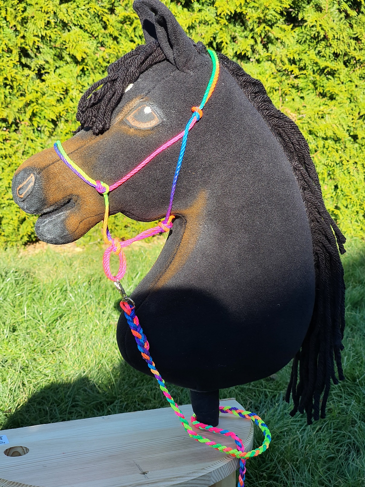 Hobby Horse - Parelka s vodítkem - duhová