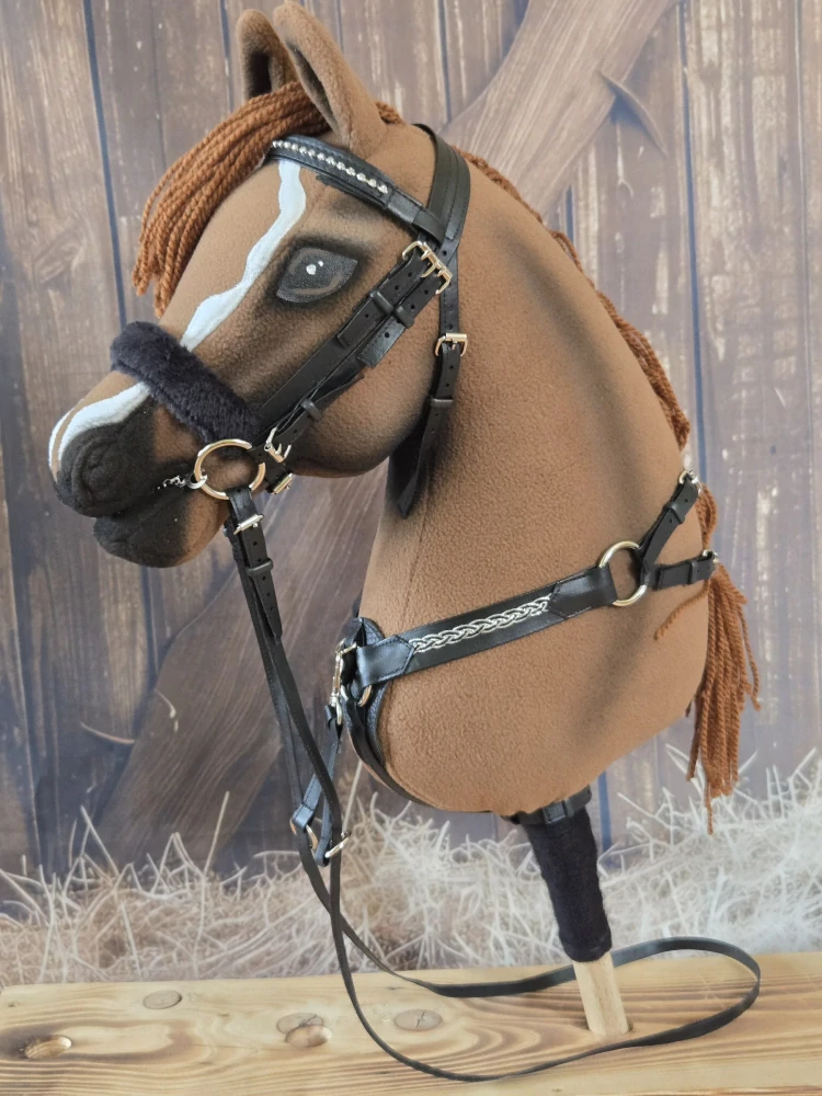 Hobby Horse - Anglický nánosník bez podpínky, černý, černý beránek