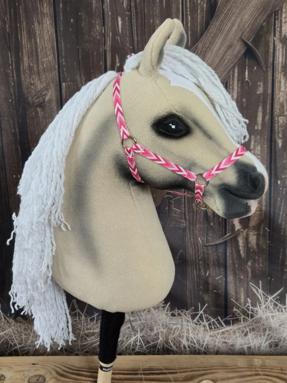 Hobby Horse - stájová ohlávka, růžový vzor