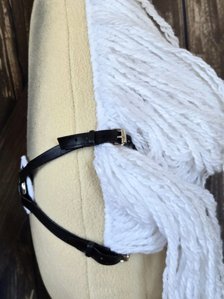 Hobby Horse - Martingal, černý, bílý fleece (1)