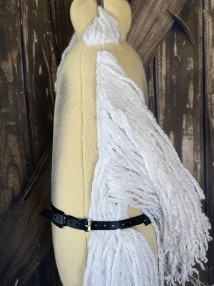 Hobby Horse - Martingal, černý, bílý fleece (2)
