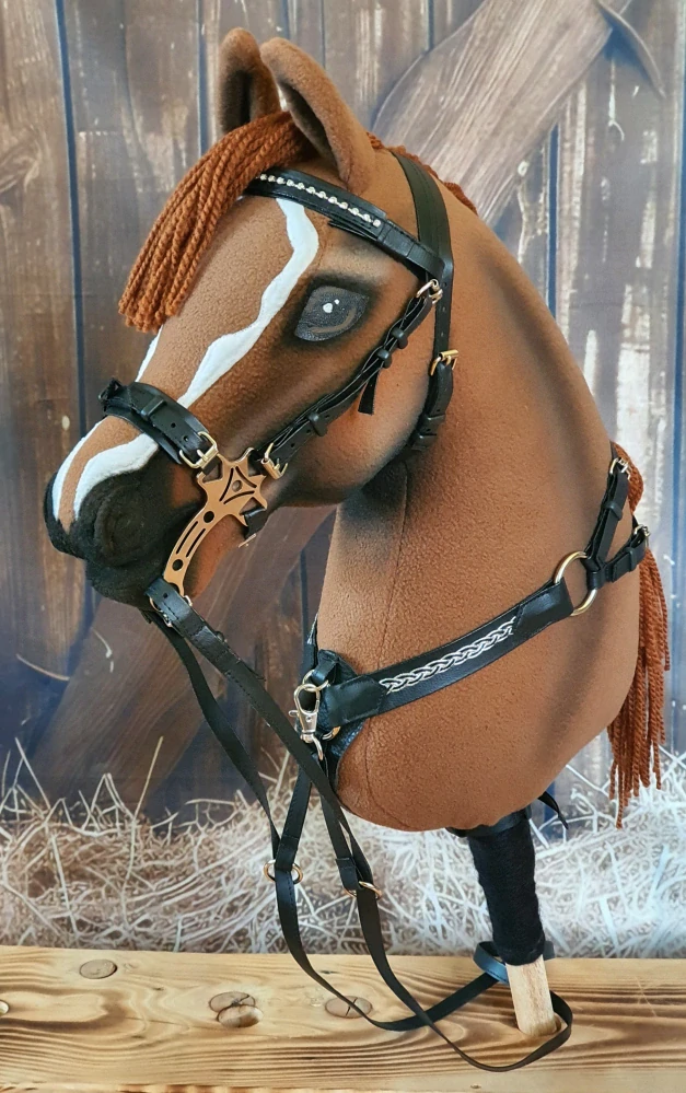 Hobby Horse - Martingal, černo-stříbrný