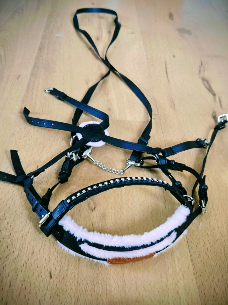 Hobby Horse - Mexická uzdečka (var.2), růžový beránek