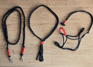 Hobby Horse - Provazový set - černý s červeným opletem