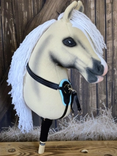 Hobby Horse - Martingal , černý, modrý beránek