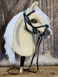 Hobby Horse - Mexická uzdečka (var.3), modrý beránek