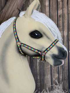 Hobby Horse - stájová ohlávka duhová 