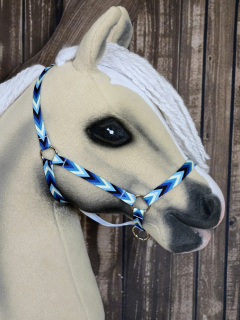 Hobby Horse - stájová ohlávka,  modrý vzor