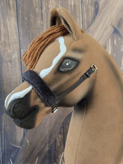 Hobby Horse - Anglický nánosník bez podpínky, černý, černý beránek