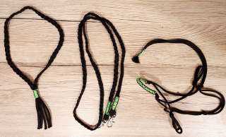 Hobby Horse - Provazový set - černý, zelenočerný oplet
