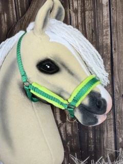 Hobby Horse - Stájová ohlávka, zelená, zelený beránek