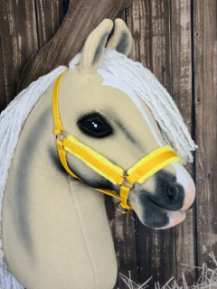 Hobby Horse - Stájová ohlávka, žlutá, žlutý beránek