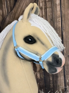 Hobby Horse - Stájová ohlávka, světle modrá, modrý beránek